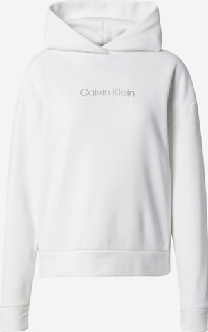 Calvin Klein Mikina 'HERO' - biela: predná strana