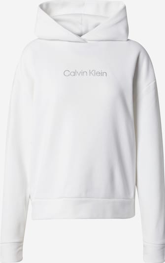 Calvin Klein Sweatshirt 'HERO' i sølvgrå / hvit, Produktvisning