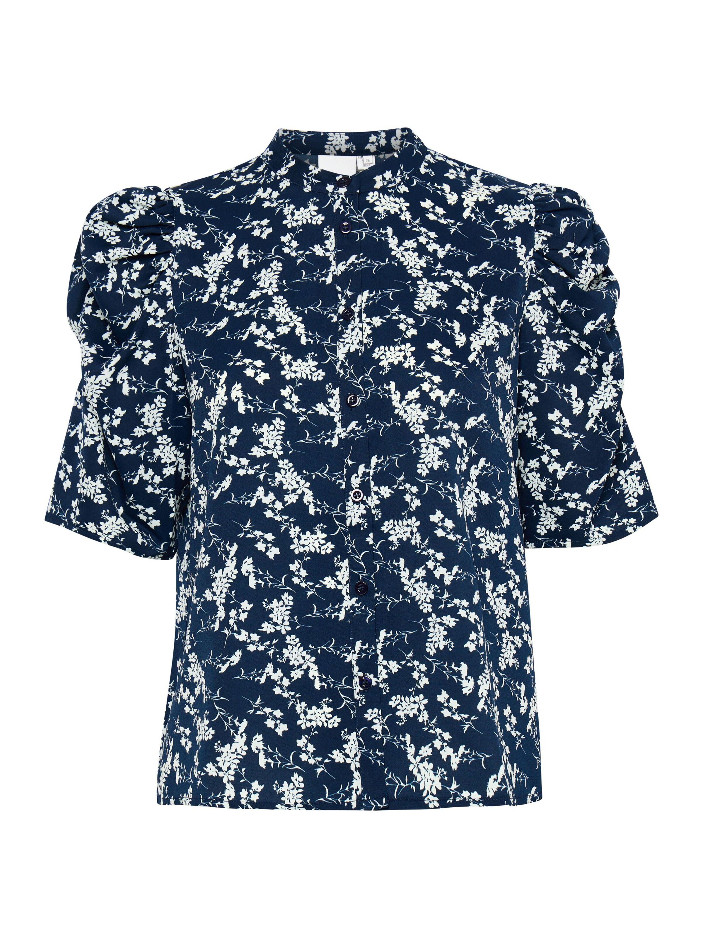 ICHI Blouse 'IHKate' in Blauw: voorkant