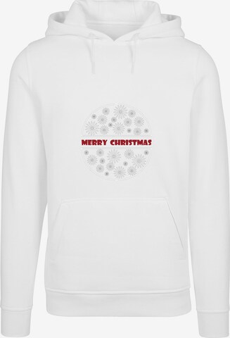 Merchcode Sweatshirt 'Merry Christmas' in Wit: voorkant