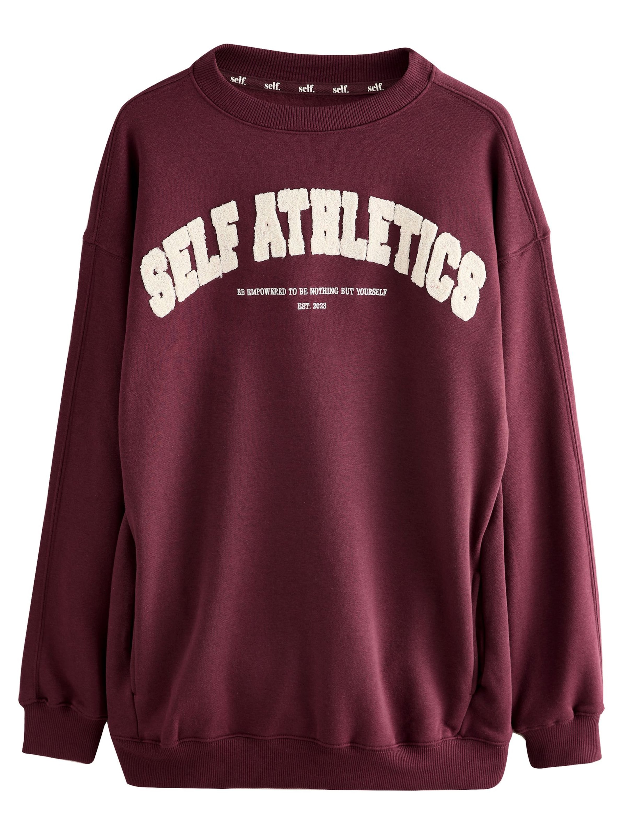 Sweat-shirt self. en rouge : devant