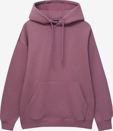 Pull&Bear Sweatshirt in Purple: front