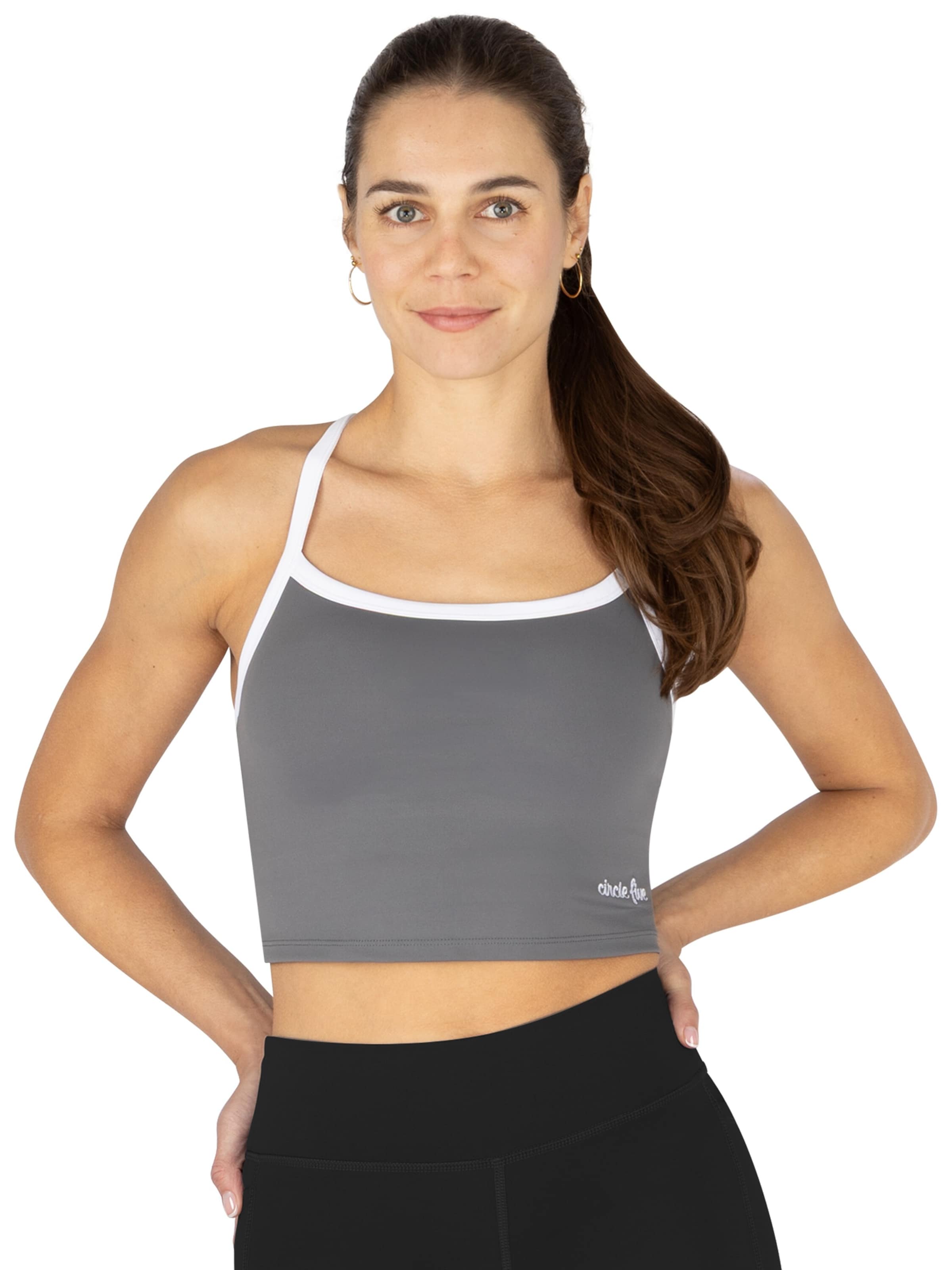 normani Sports top in Grey: front