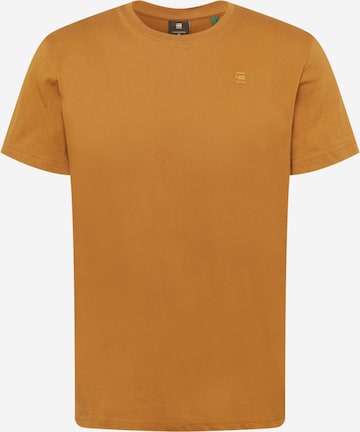 T-Shirt G-Star RAW en marron : devant