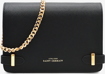 Sac bandoulière 'ELYSEE' Ateliers Saint Germain en noir : devant