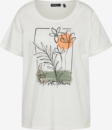 T-shirt Ulla Popken en blanc : devant