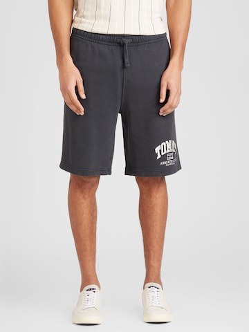 Tommy Jeans Loosefit Shorts 'Athletic' in Schwarz: predná strana