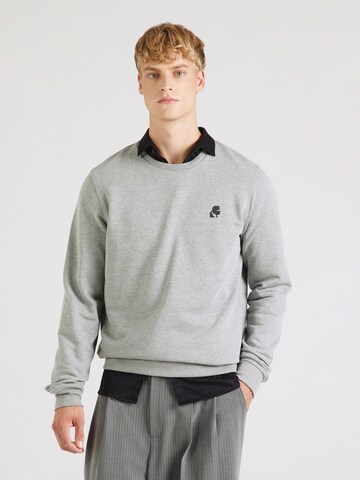 Felpa di Karl Lagerfeld in grigio: frontale