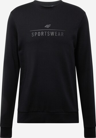 4F Athletic Sweatshirt in Black: front