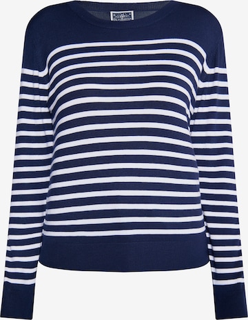 Pull-over DreiMaster Maritim en bleu : devant