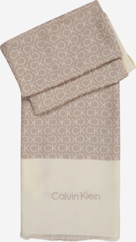 Calvin Klein Scarf in Brown: front