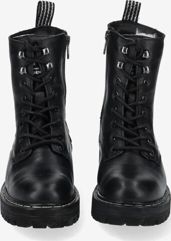 MUSTANG Lace-Up Ankle Boots in Black