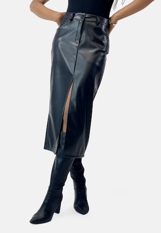 Jupe Elara en noir : devant