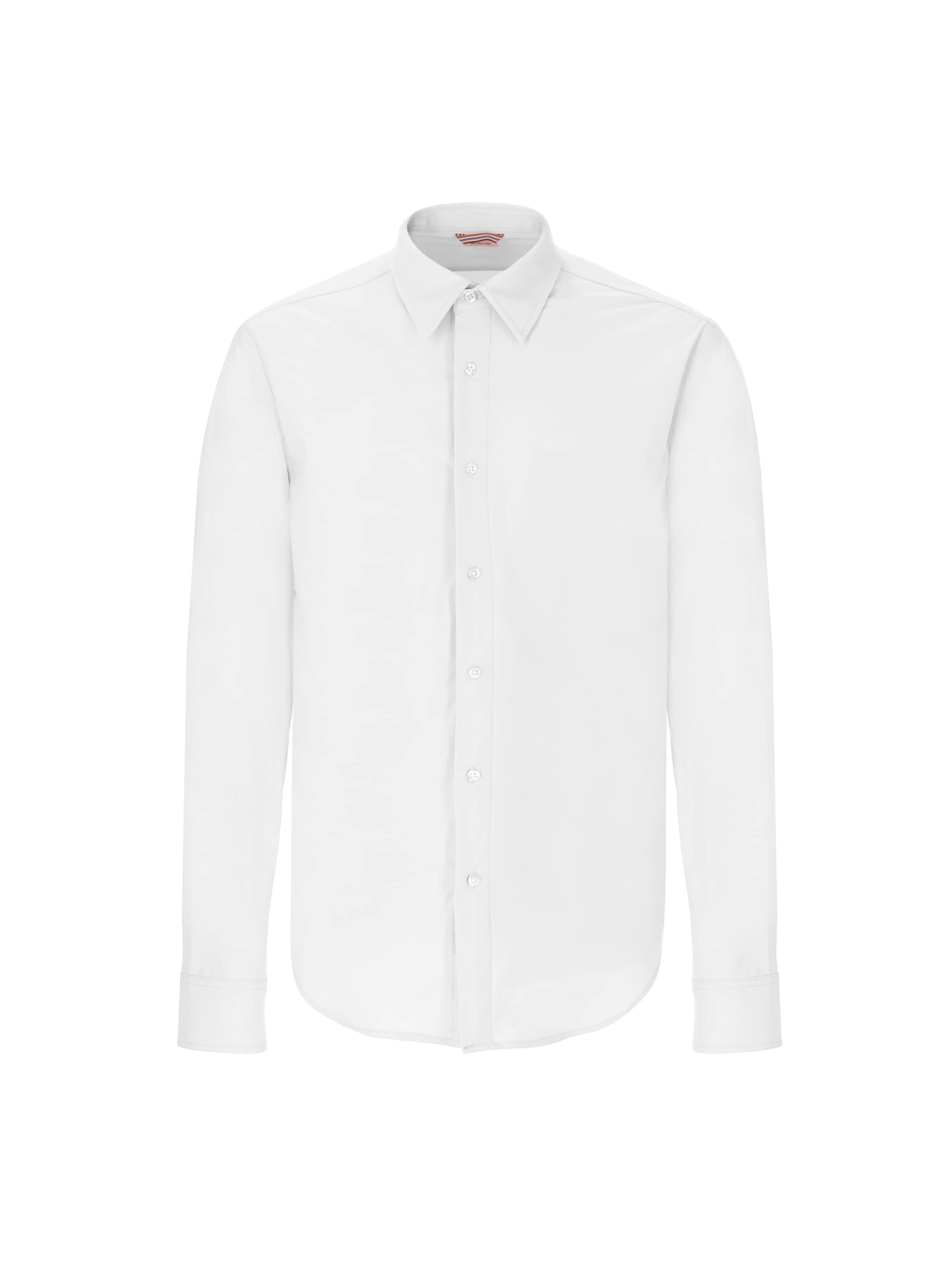 Distretto12 Slim fit Overhemd 'Tevo' in Wit: voorkant