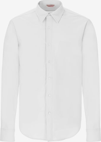 Slim fit Camicia 'Tevo' di Distretto12 in bianco: frontale