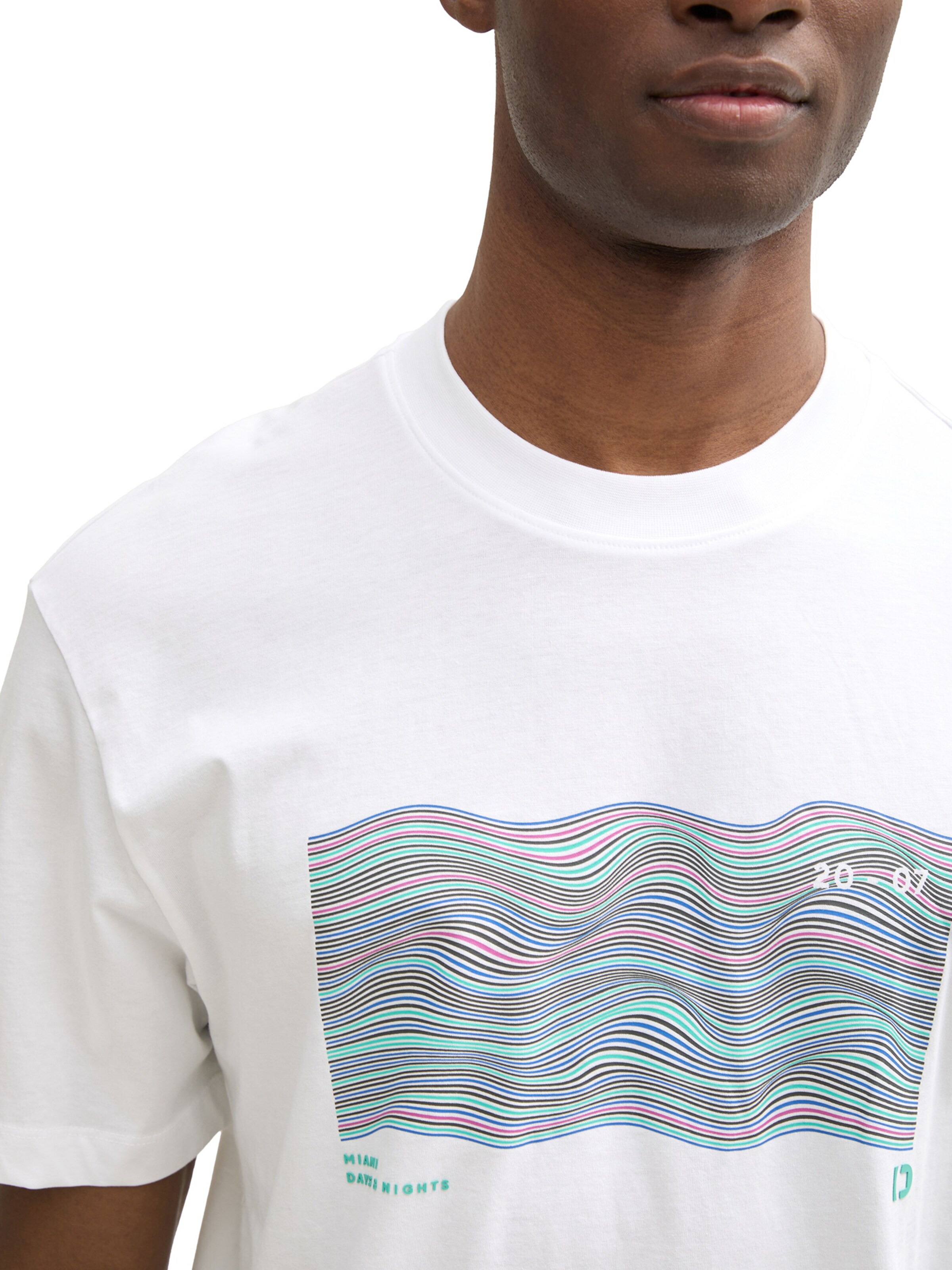 TOM TAILOR DENIM Футболка в Белый