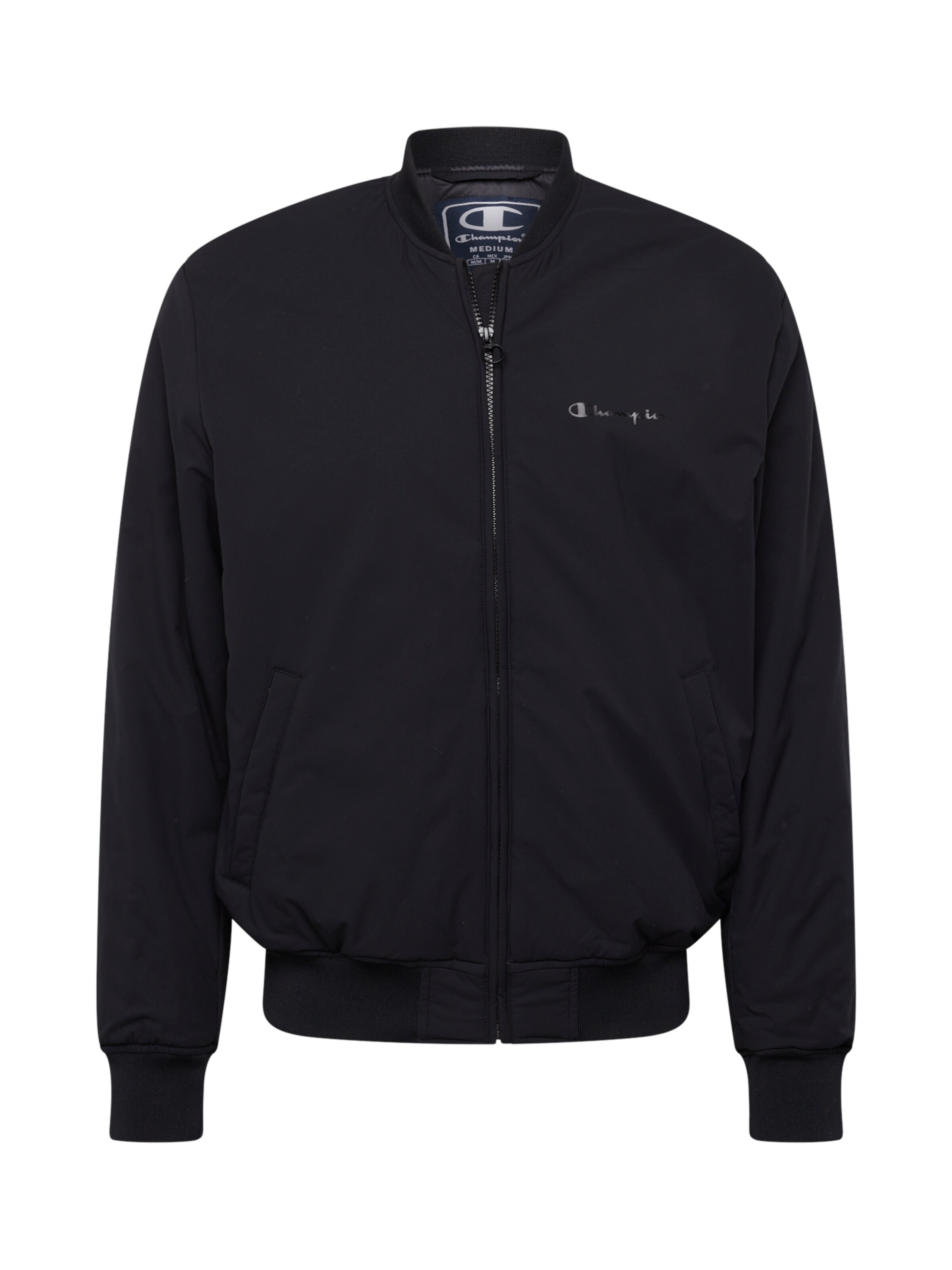 Champion Authentic Athletic Apparel Between-Season Jacket 'Legacy' in Black: front