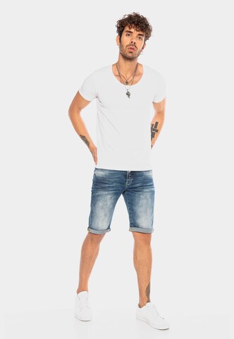 Redbridge Regular Jeans-Shorts 'Lexington' in Blau