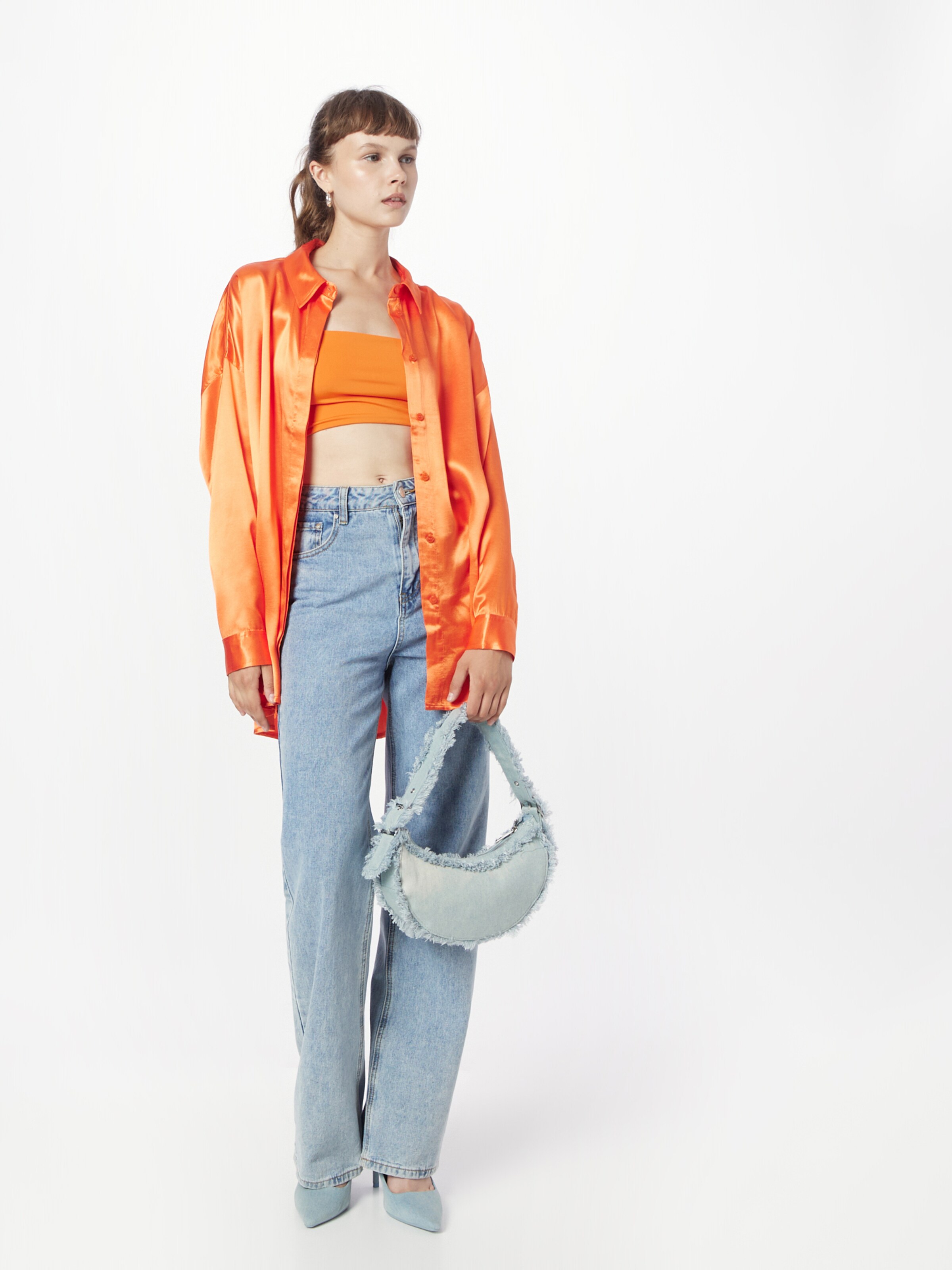 TOPSHOP Blouse in Orange ABOUT YOU