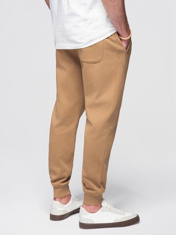 Ombre Tapered Broek in Bruin