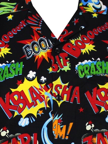 King Kameha T-shirt 'Boom Bang' i svart