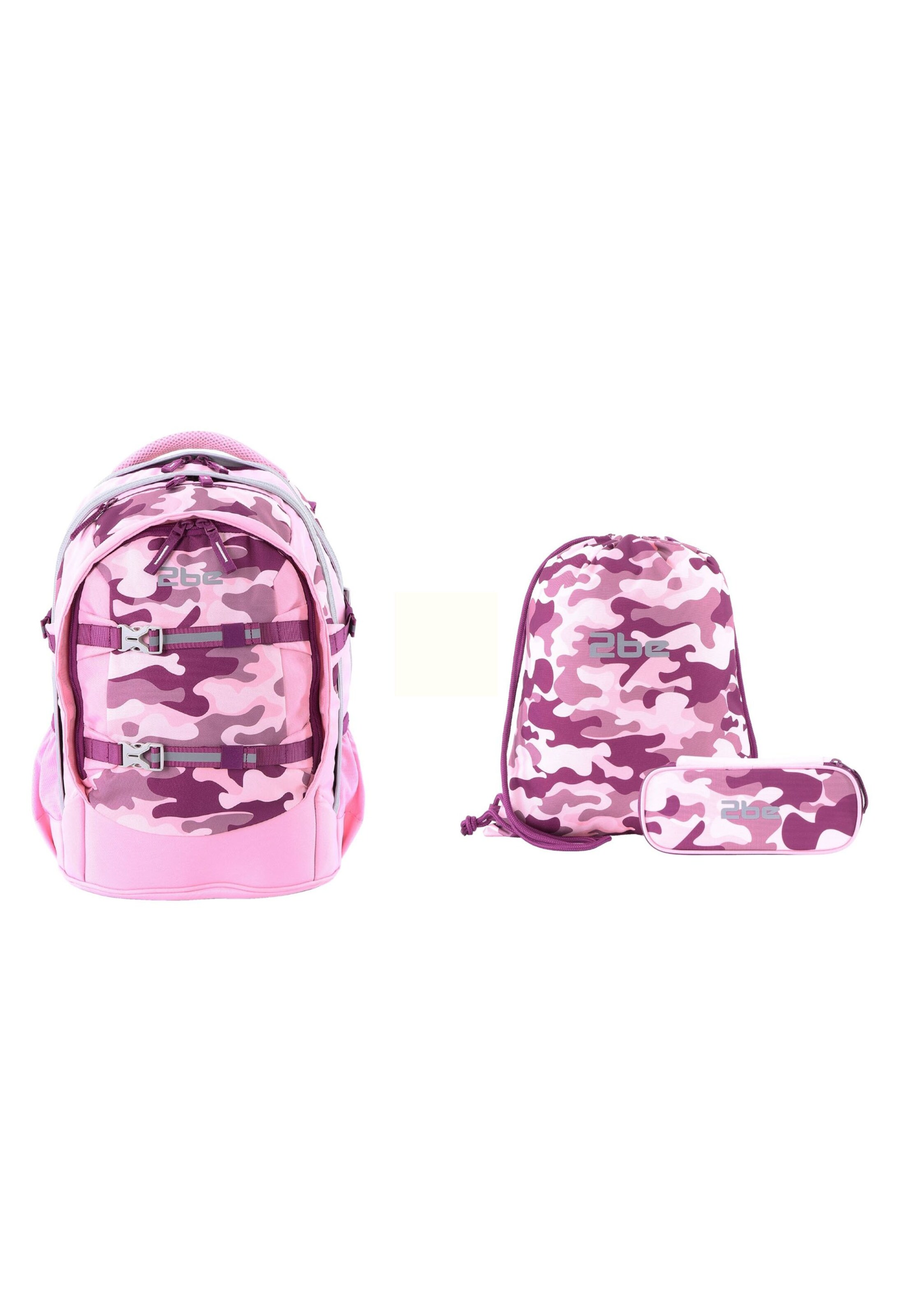 2be Backpack 'Pink' in Pink: front