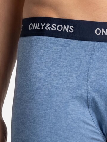 Only & Sons Boxershorts 'ONSFITZ SOLID BOXER'‌ in Blau