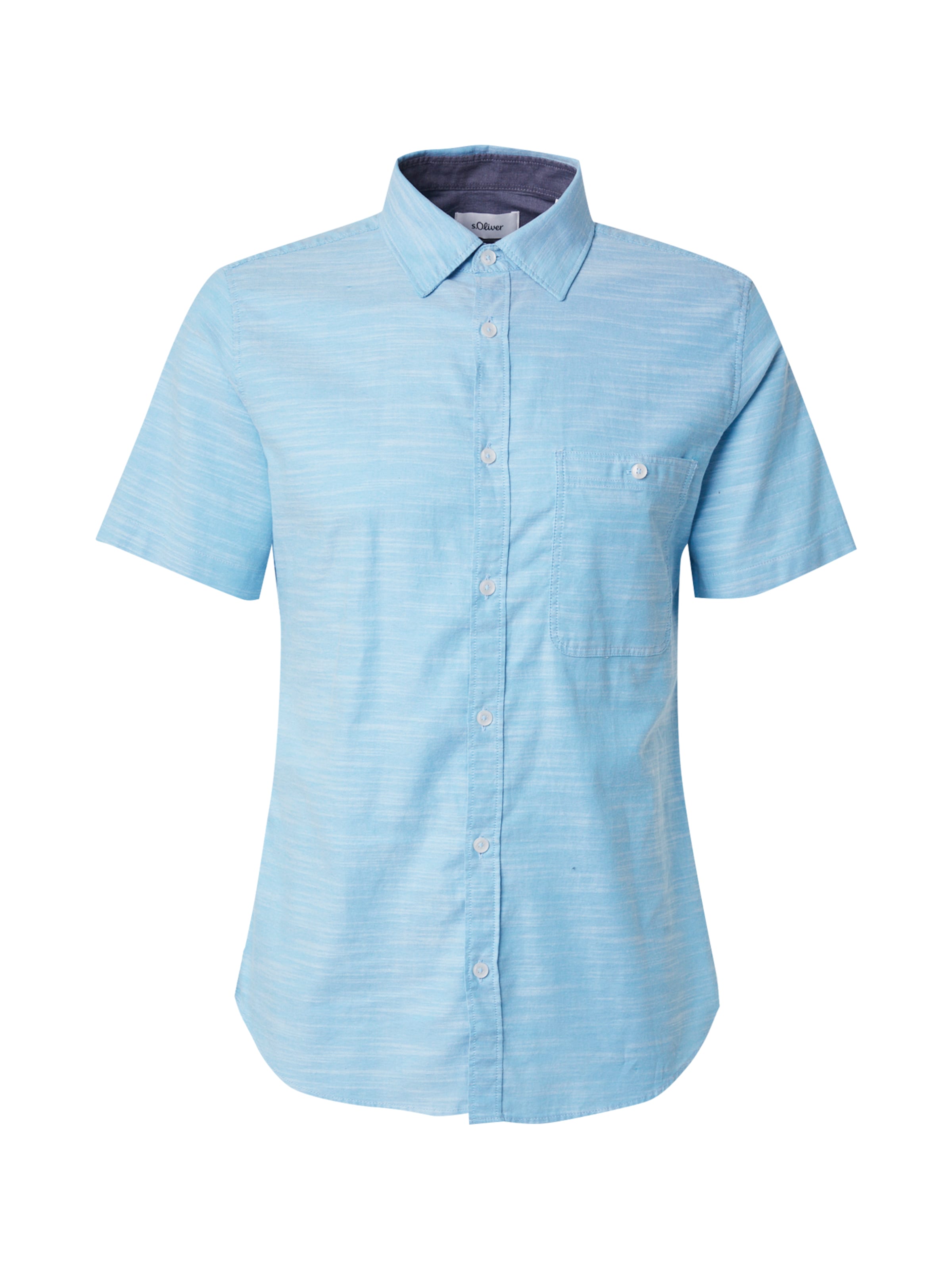 s.Oliver Overhemd in Blauw: voorkant