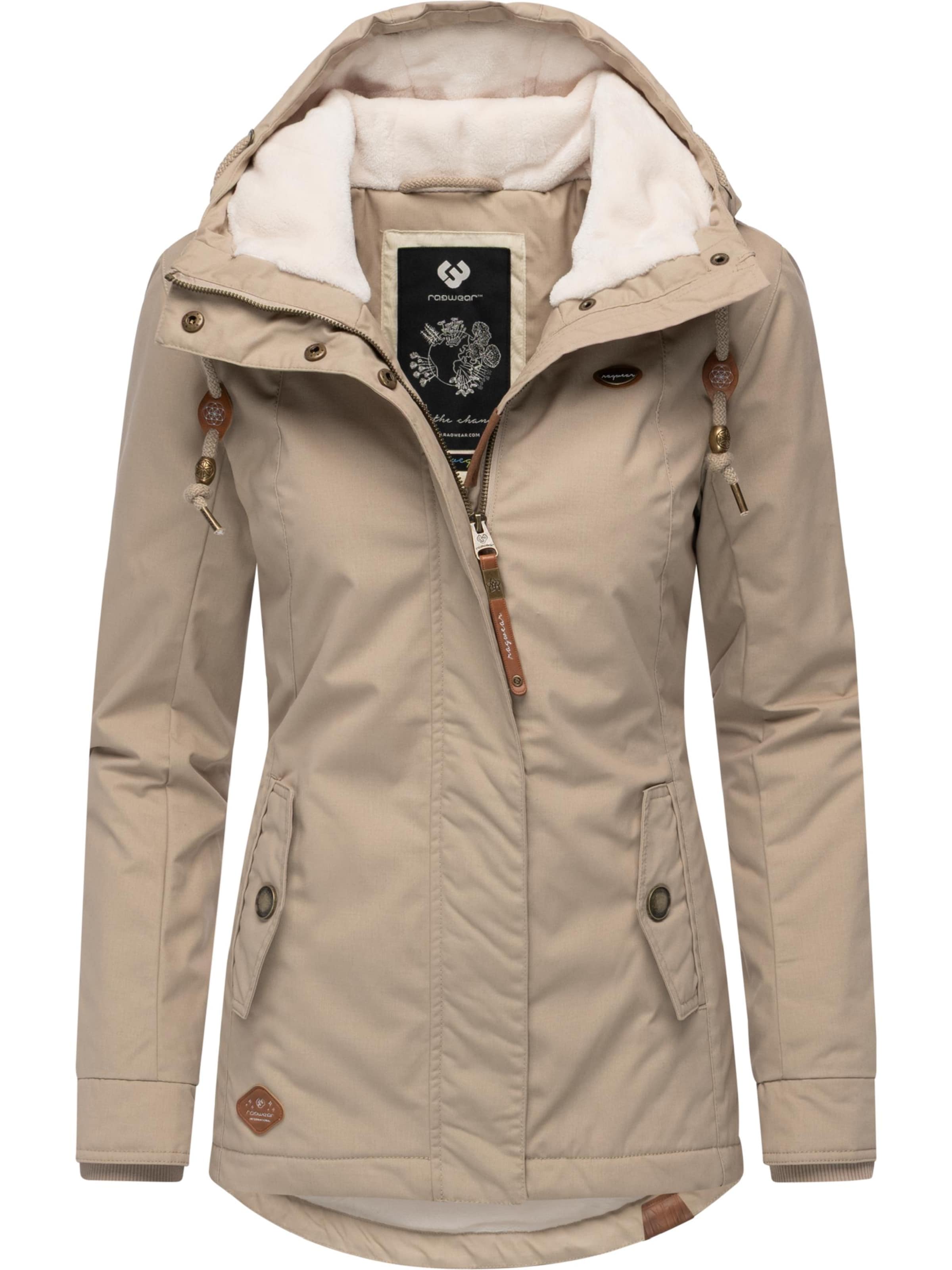 Ragwear Winter Jacket 'Monade' in Beige