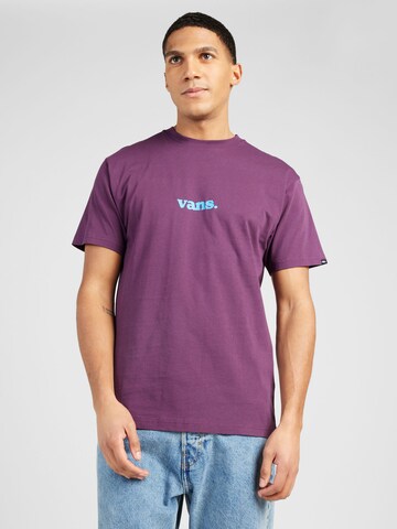 VANS - Camisa 'Lower Corecase' em roxo: frente