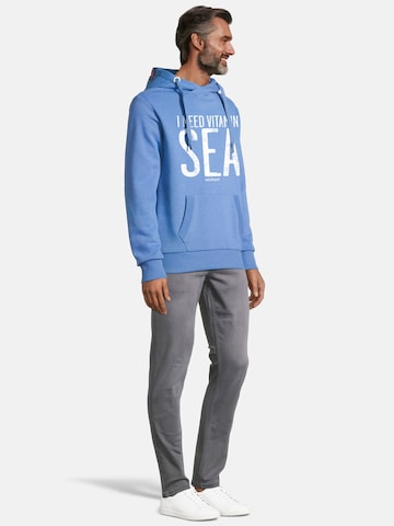 Sweat-shirt 'Heff - Vitamin sea' salzhaut en bleu