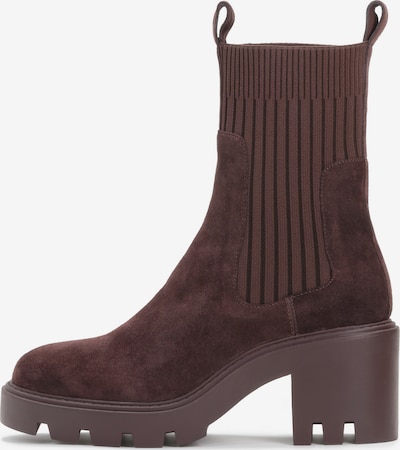 Kazar Chelsea Boots en brun foncé, Vue avec produit