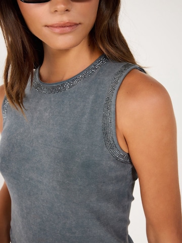 No Matter What Top in Grey