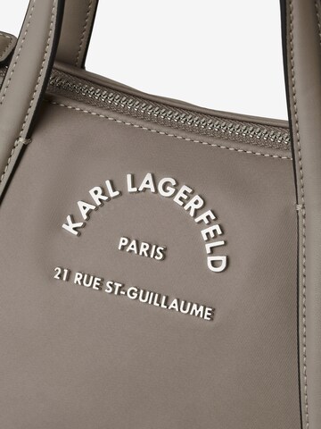Karl Lagerfeld Schal Rue St-Guillaume' in Grau