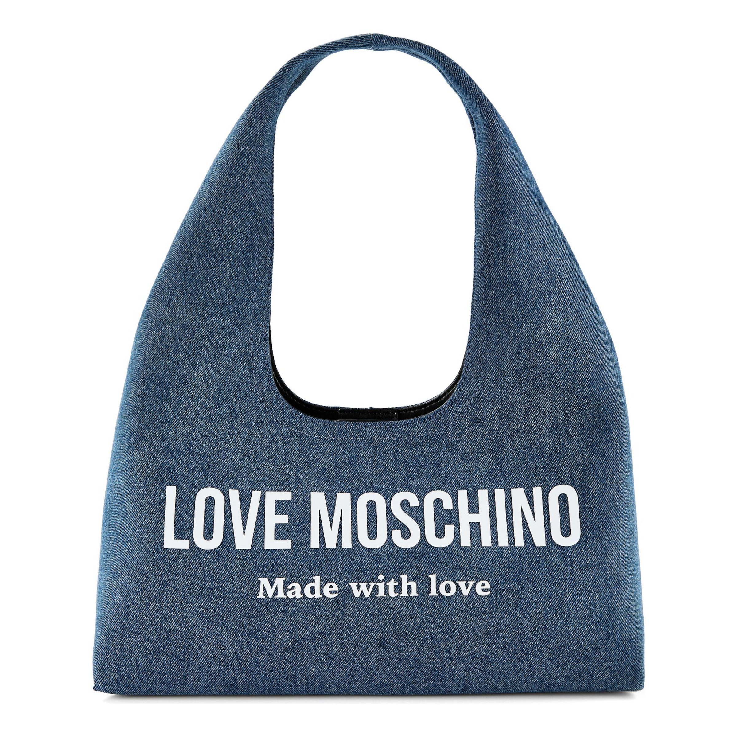 Love Moschino Schultertasche 'Denim Signature' in blau, Produktansicht