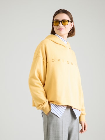 10Days Sweatshirt 'Statement Love' in Orange: front