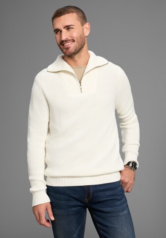 Bruno Banani LM Pullover in Beige: Vorderseite