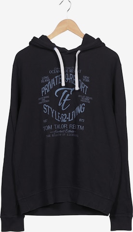 TOM TAILOR Kapuzenpullover L in Schwarz: Vorderseite