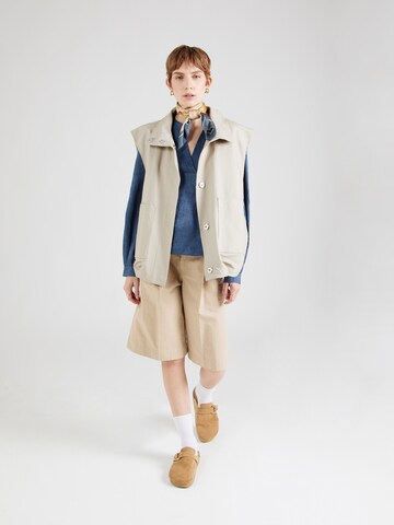 Camicia da donna 'OBJJohnson' di OBJECT in blu