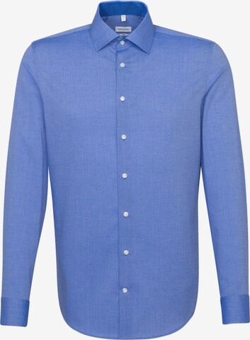 Coupe slim Chemise business SEIDENSTICKER en bleu : devant