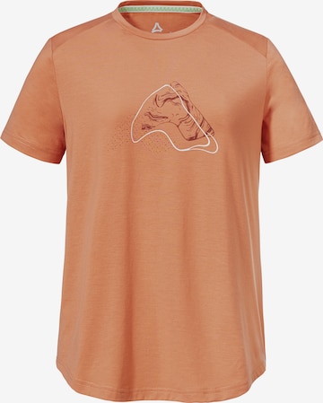T-shirt fonctionnel 'Haberspitz' Schöffel en orange : devant