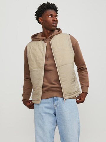 Gilet 'Vesterbro' JACK & JONES en beige : devant