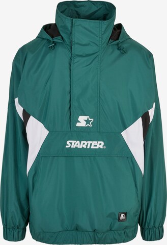 Starter Black Label Between-Season Jacket 'Starter' in Green: front