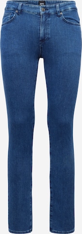 BOSS Black - Skinny Calças de ganga 'Delaware' em azul: frente