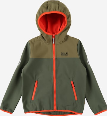 JACK WOLFSKIN Outdoorová bunda 'Fourwinds' - Zelená: predná strana