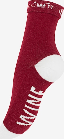 Chaussettes Clark Crown en rouge : devant