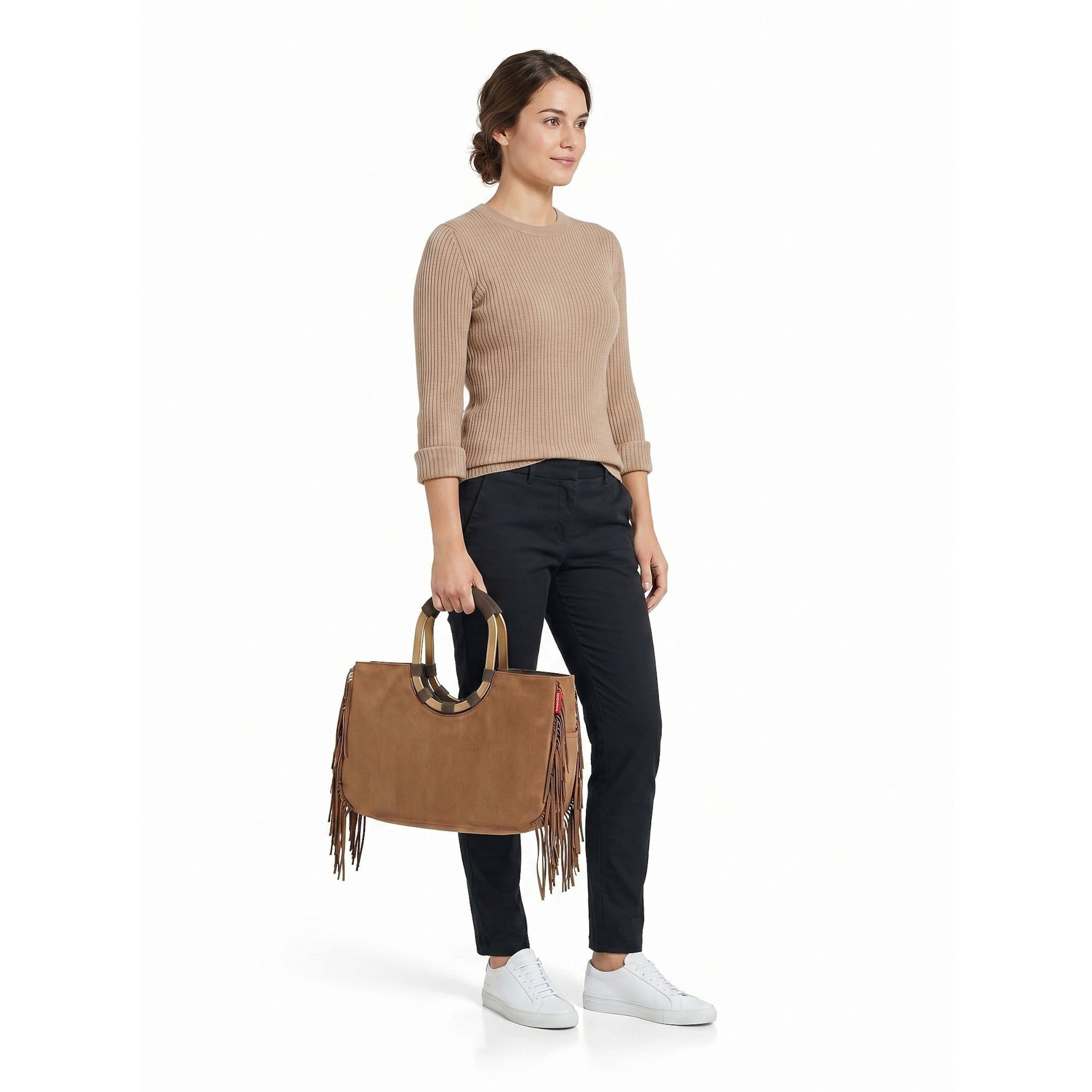 REISENTHEL Shopper in Bruin: voorkant