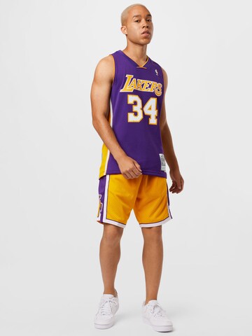 Mitchell & Ness Μπλουζάκι 'LA LAKERS - NBA SWINGMAN' σε λιλά