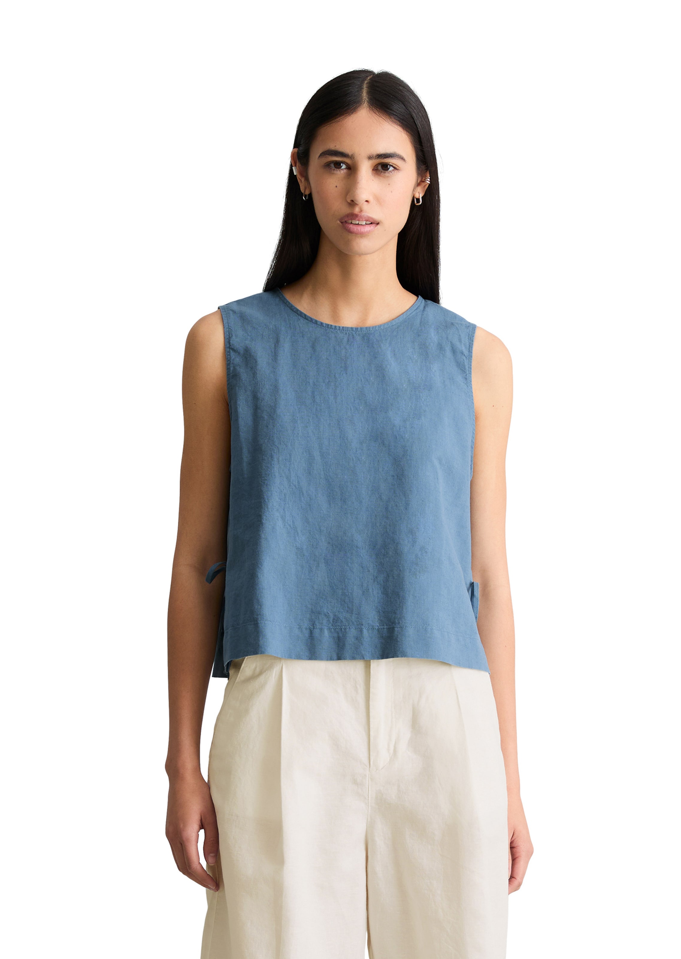 Marc O'Polo DENIM Bluse in Blau: Vorderseite