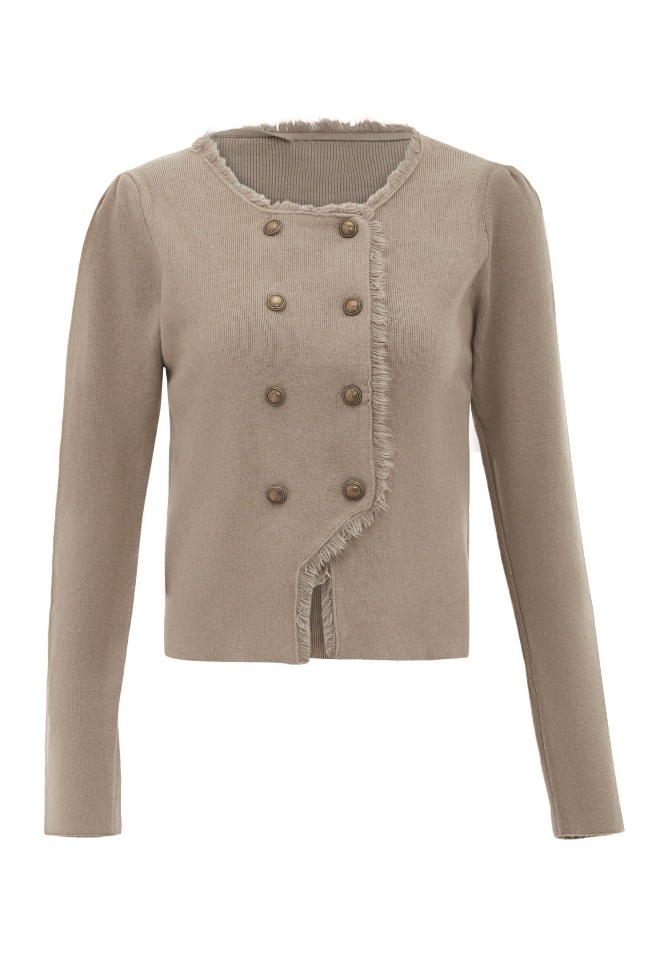 NAEMI - Casaco de malha em cinzento: frente